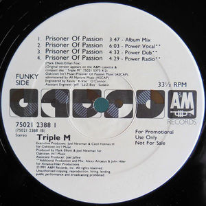 Triple M - Prisoner Of Passion (Vinyl) (VG+, Not Graded)