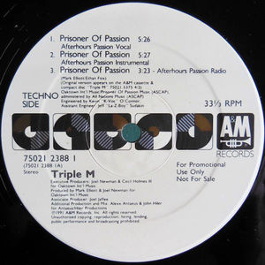 Triple M - Prisoner Of Passion (Vinyl) (VG+, Not Graded)