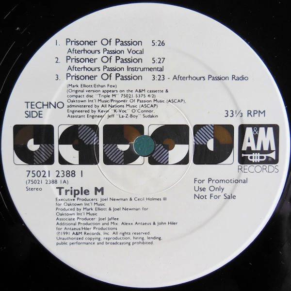 Triple M - Prisoner Of Passion (Vinyl) (VG+, Not Graded)
