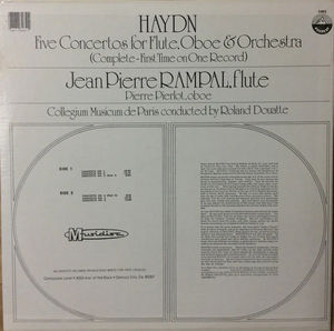 Joseph Haydn, Jean-Pierre Rampal, Pierre Pierlot, Collegium Musicum De Paris, Roland Douatte - Five Concertos For Flute, Oboe & Orchestra (Complete-First Time On One Record) (Vinyl) (VG+, VG+)
