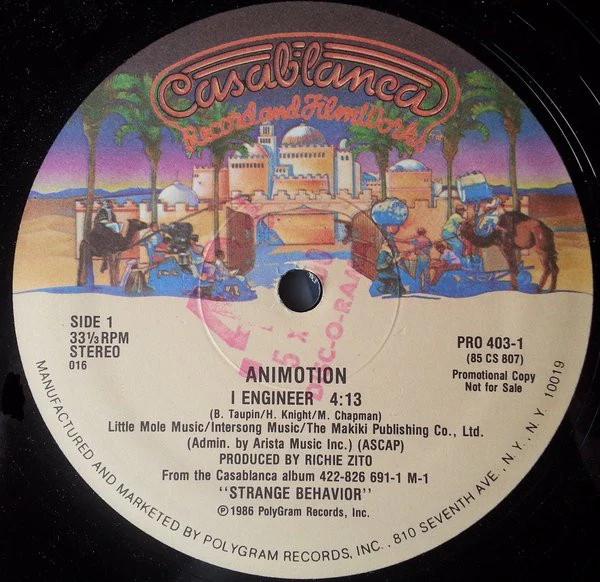 Animotion - I Engineer (Vinyl) (VG+, Generic)