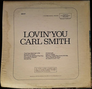 Carl Smith  - Lovin' You (Vinyl) (VG, VG)