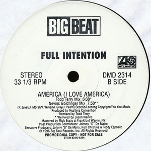 Full Intention - America (I Love America) (Vinyl) (VG+, Generic)