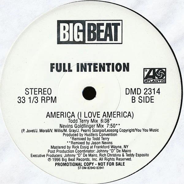 Full Intention - America (I Love America) (Vinyl) (VG+, Generic)