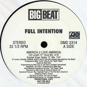 Full Intention - America (I Love America) (Vinyl) (VG+, Generic)