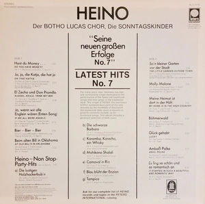 Heino - Latest Hits No. 7 (Vinyl) (VG+, VG+)