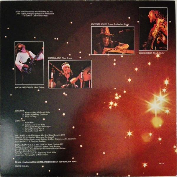 Manfred Mann's Earth Band - Solar Fire (Vinyl) (VG+, VG+)