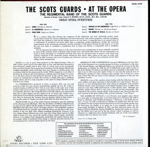 The Regimental Band Of The Scots Guards - At The Opera (Vinyl) (VG, VG)