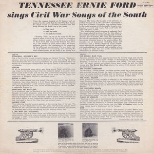 Tennessee Ernie Ford - Tennessee Ernie Ford Sings Civil War Songs Of The South (Vinyl) (VG+, VG+)