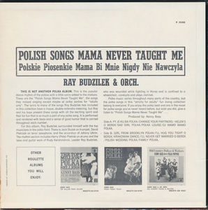 Ray Budzilek And His Orchestra - Polish Songs Mama Never Taught Me (Vinyl) (VG, VG)