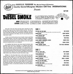 Various - Diesel Smoke, Dangerous Curves, And Other Truck Driver Favorites (Vinyl) (VG+, VG+)