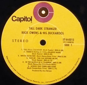 Buck Owens And His Buckaroos - Tall Dark Stranger (Vinyl) (VG, VG)