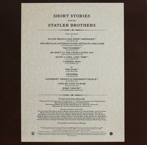 The Statler Brothers - Short Stories (Vinyl) (VG+, VG+)
