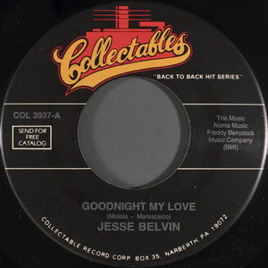 Jesse Belvin / Jesse Belvin And The Cliques - Goodnight My Love / Girl In My Dreams (Vinyl) (NM or M-, VG+)