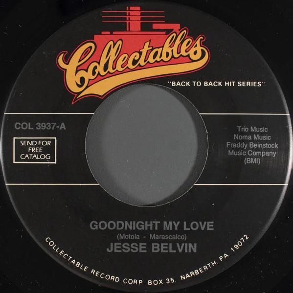 Jesse Belvin / Jesse Belvin And The Cliques - Goodnight My Love / Girl In My Dreams (Vinyl) (NM or M-, VG+)