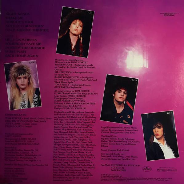 Cinderella  - Night Songs (Vinyl) (M, NM or M-)