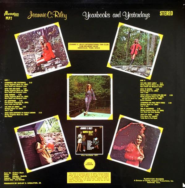 Jeannie C. Riley - Yearbooks And Yesterdays (Vinyl) (VG+, VG+)