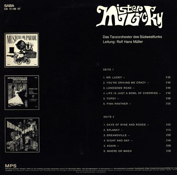 Südwestfunk Tanzorchester Leitung: Rolf-Hans Müller - Mister Lucky (Vinyl) (VG, VG)