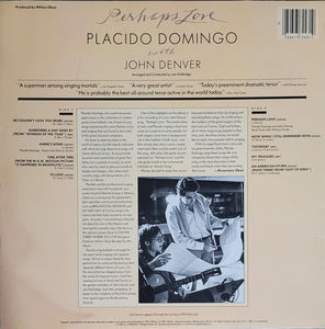 Placido Domingo With John Denver - Perhaps Love (Vinyl) (NM or M-, VG+)