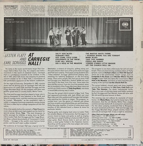 Flatt & Scruggs - At Carnegie Hall! (Vinyl) (VG+, VG+)