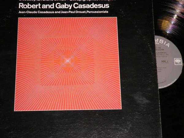 Béla Bartók / Claude Debussy - Robert Casadesus And Gaby Casadesus, Jean-Claude Casadesus And Jean-Paul Drouet - Sonata For Two Pianos And Percussion / En Blanc Et Noir / Six Epigraphes Antiques (Vinyl) (VG, VG)