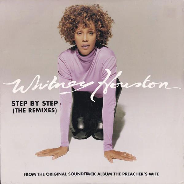 Whitney Houston - Step By Step (The Remixes) (Vinyl) (VG+, Generic)
