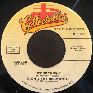 Dion / Dion & The Belmonts - Runaround Sue / I Wonder Why (Vinyl) (NM or M-, Generic)