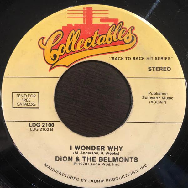 Dion / Dion & The Belmonts - Runaround Sue / I Wonder Why (Vinyl) (NM or M-, Generic)