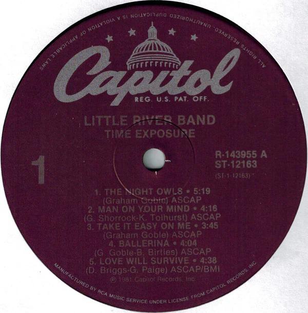 Little River Band - Time Exposure (Vinyl) (NM or M-, VG+)