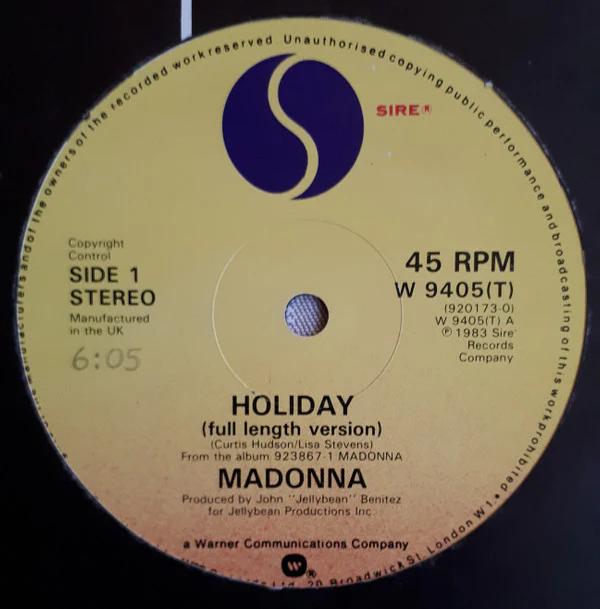 Madonna - Holiday (Vinyl) (VG, Generic)