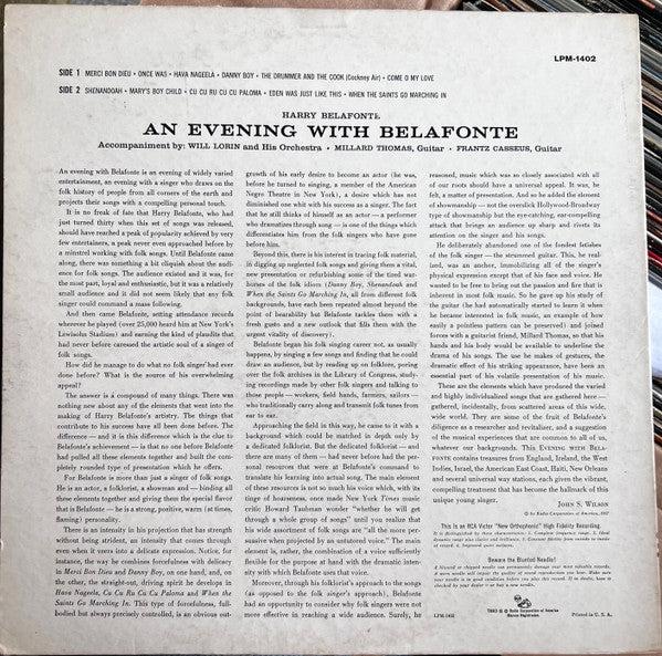 Harry Belafonte - An Evening With Belafonte (Vinyl) (VG+, VG+)