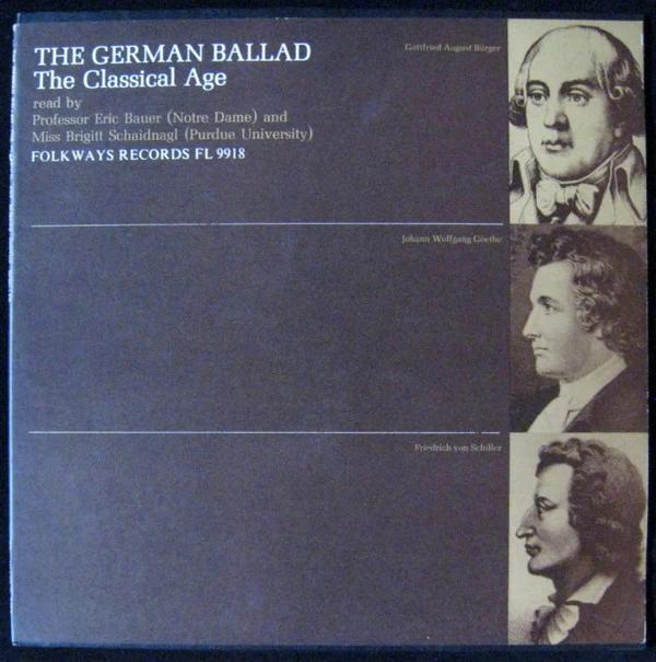 Eric Bauer , Brigitt Schaidnagl - The German Ballad (The Classical Age) (Vinyl) (M, NM or M-)