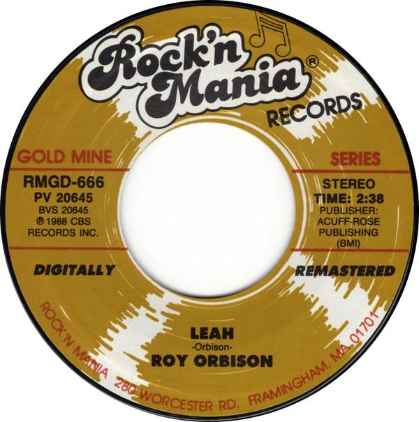 Roy Orbison - Leah / Pretty One (Vinyl) (NM or M-, NM or M-)