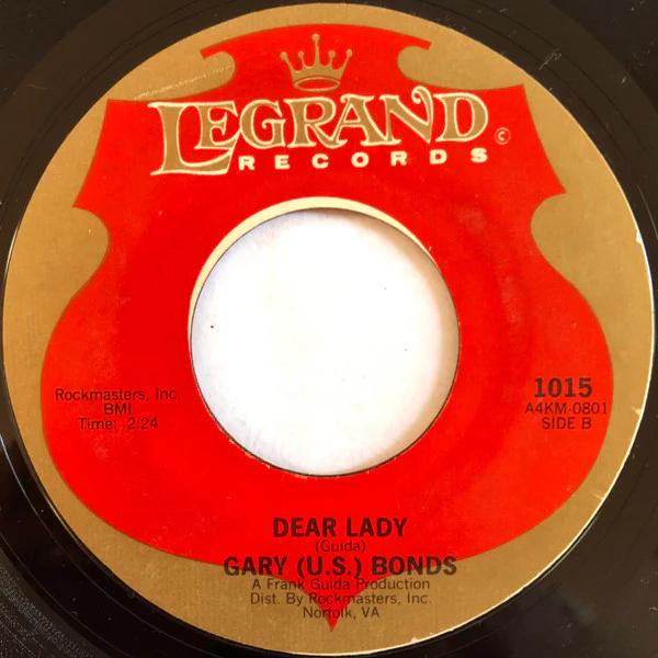Gary U.S. Bonds - Havin' So Much Fun / Dear Lady (Vinyl) (NM or M-, Generic)