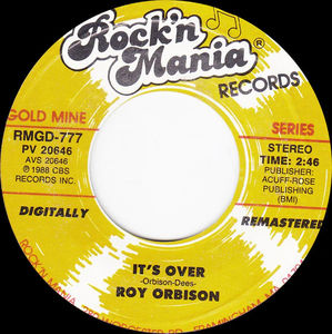 Roy Orbison - It's Over (Vinyl) (VG+, Generic)