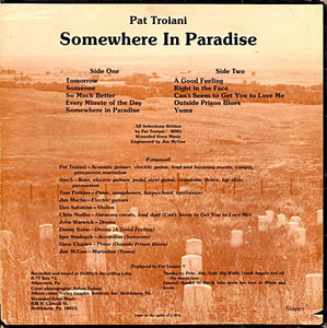 Pat Troiani - Somewhere In Paradise (Vinyl) (M, VG+)