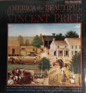 Vincent Price  - America The Beautiful - The Heart Of America In Poetry (Vinyl) (VG+, VG+)