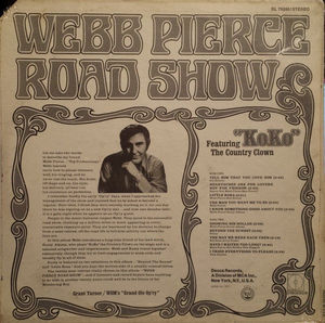 Webb Pierce - Road Show (Vinyl) (VG+, VG)