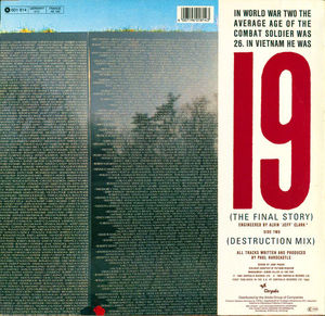 Paul Hardcastle - 19 (The Final Story) (Vinyl) (VG, VG)