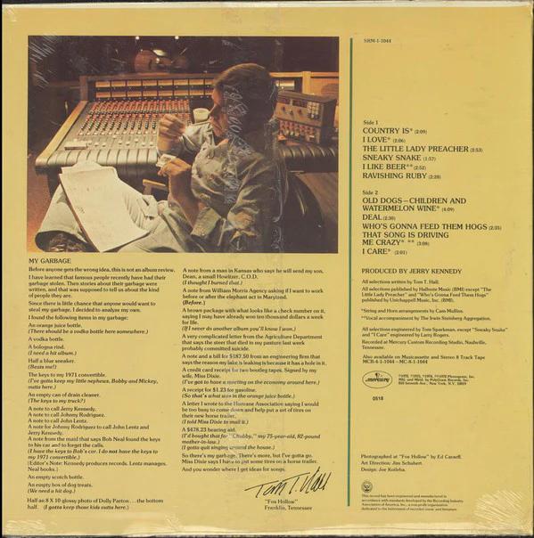 Tom T. Hall - Greatest Hits, Vol. 2 (Vinyl) (VG+, VG)