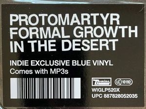 Protomartyr  - Formal Growth In The Desert (Vinyl) (M, NM or M-)
