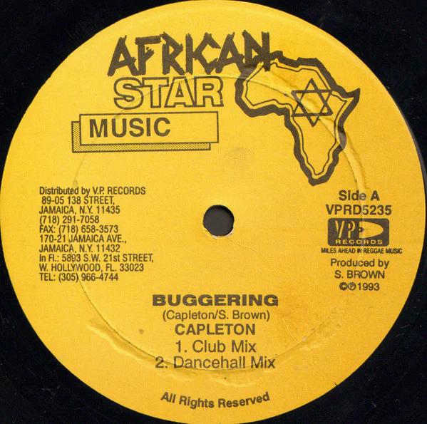 Capleton - Buggering (Vinyl) (VG, Generic)