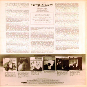 Sergei Vasilyevich Rachmaninoff, Van Cliburn, Fritz Reiner, Chicago Symphony Orchestra, Eugene Ormandy, Philadelphia Orchestra, The - Rachmaninoff's Greatest Hits (Vinyl) (VG+, VG+)