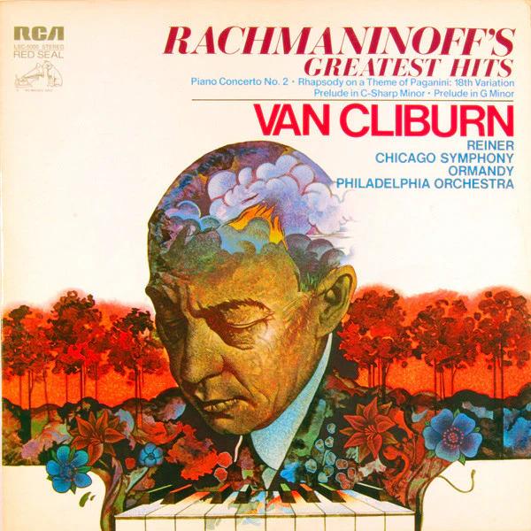 Sergei Vasilyevich Rachmaninoff, Van Cliburn, Fritz Reiner, Chicago Symphony Orchestra, Eugene Ormandy, Philadelphia Orchestra, The - Rachmaninoff's Greatest Hits (Vinyl) (VG+, VG+)