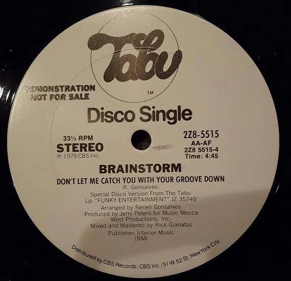 Brainstorm  - Hot For You / Don't Let Me Catch You With Your Groove Down (Vinyl) (VG+, Generic)