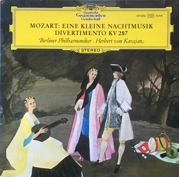 Wolfgang Amadeus Mozart - Berliner Philharmoniker · Herbert von Karajan - Eine Kleine Nachtmusik, Divertimento KV 287 (Vinyl) (NM or M-, VG+)