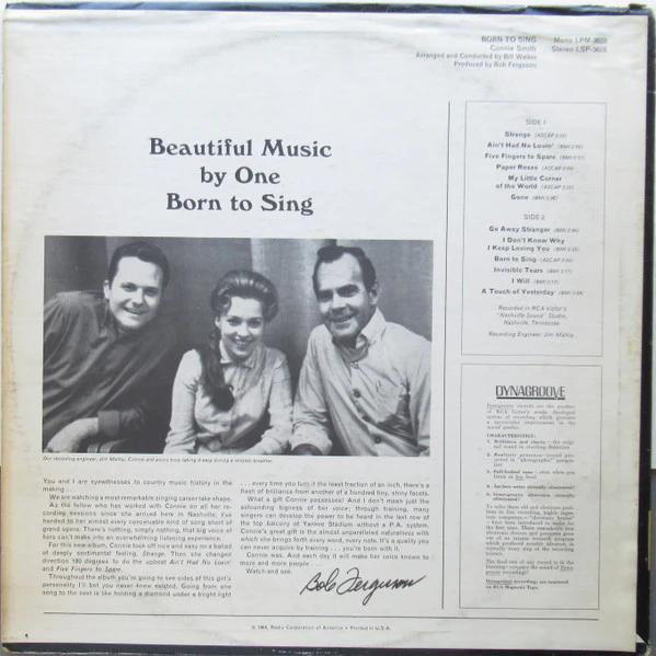Connie Smith - Born To Sing (Vinyl) (VG+, VG)