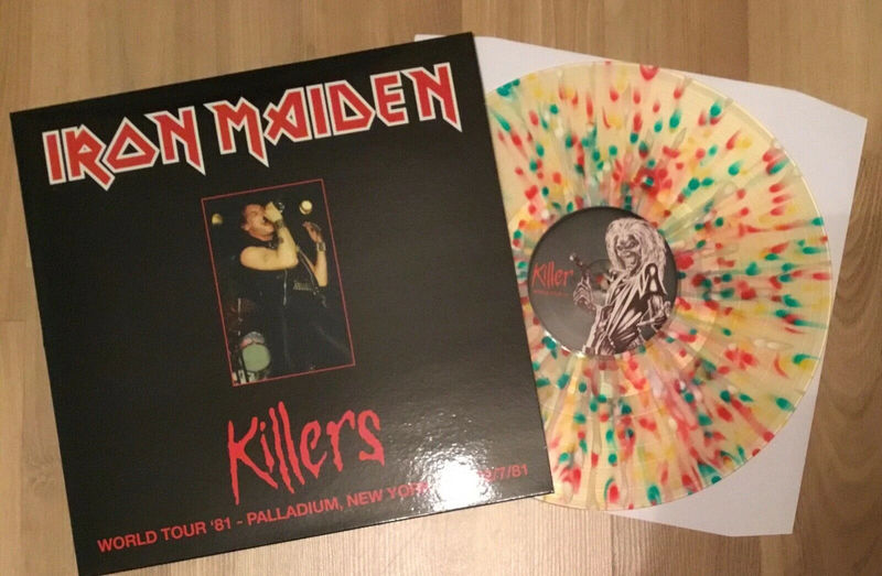 Iron Maiden – Killers World Tour '81 Palladium New York City 22/07/81 (Rainbow Splatter Vinyl) (NM,VG+)