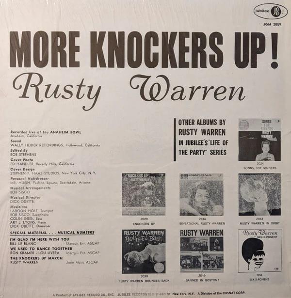 Rusty Warren - More Knockers Up! (Vinyl) (NM or M-, NM or M-)