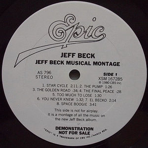 Jeff Beck - Jeff Beck Musical Montage (Vinyl) (VG+, Generic)